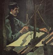 Vincent Van Gogh Weaver Facing (nn04) oil